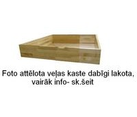 Bedclothes box from birch tinted