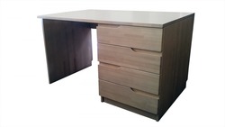 Birch desk with drawers