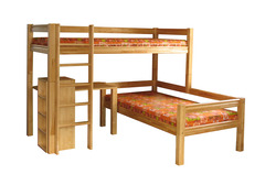 Divstāvu bērza gulta Grata