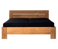 Oak bed Lauma Azur