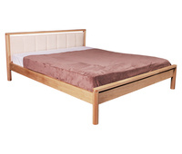 Birch bed Drop with soft headboard